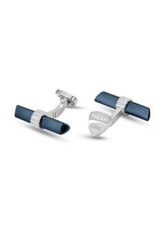 Ducati Corse Collezione T Silver and Blue Gents Cufflinks  - Image 1