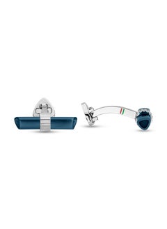 Ducati Corse Collezione T Silver and Blue Gents Cufflinks  - Image 2