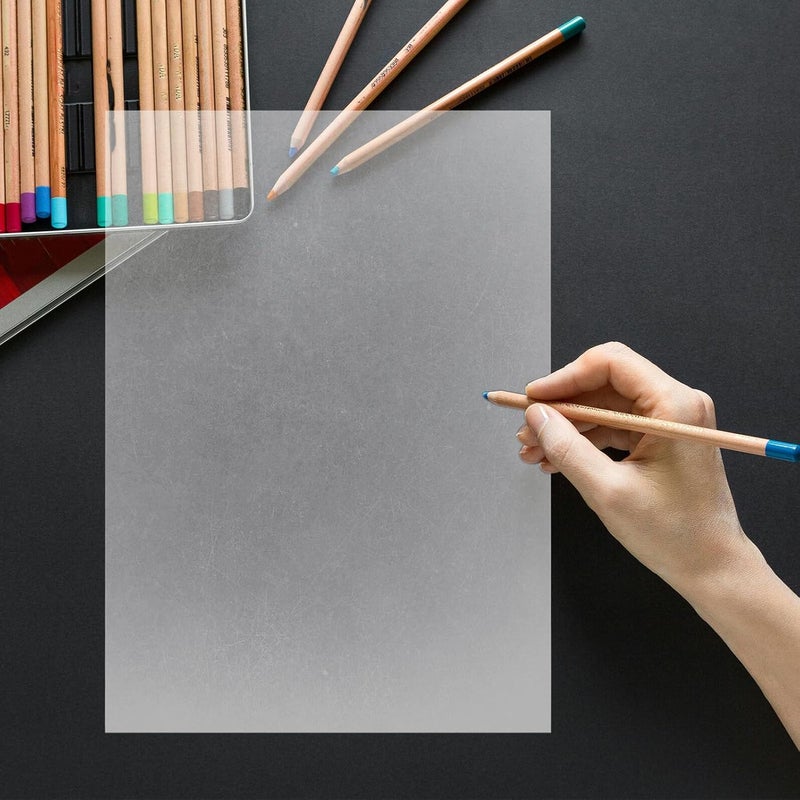 كالوري 100 قطعة ورق تتبع أبيض مقاس A4 لفنانين رسم الوشم المسودة الخط العربي الرسم التخطيطي المستلزمات - Image 4
