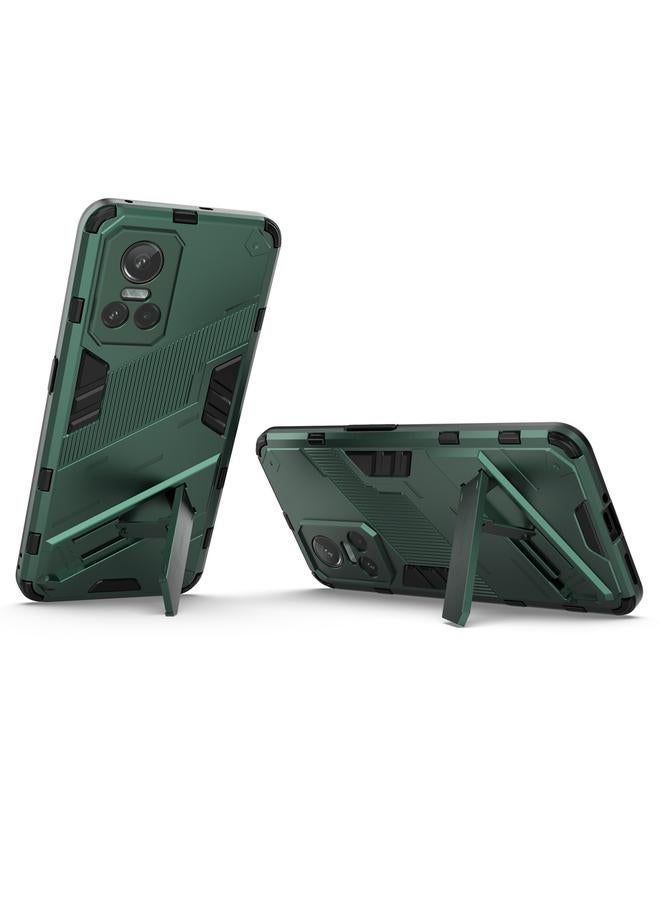 اس-توب جراب لهاتف OPPO Realme GT Neo3 5G China Punk Armor 2 في 1 PC + جراب هاتف مقاوم للصدمات من مادة TPU مع حامل غير مرئي - Image 5
