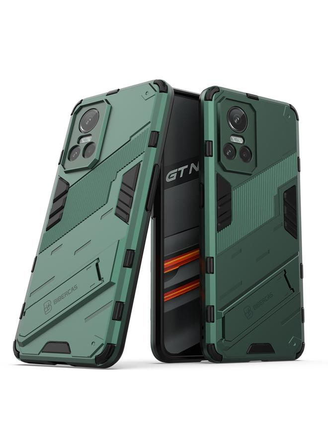 اس-توب جراب لهاتف OPPO Realme GT Neo3 5G China Punk Armor 2 في 1 PC + جراب هاتف مقاوم للصدمات من مادة TPU مع حامل غير مرئي - Image 1