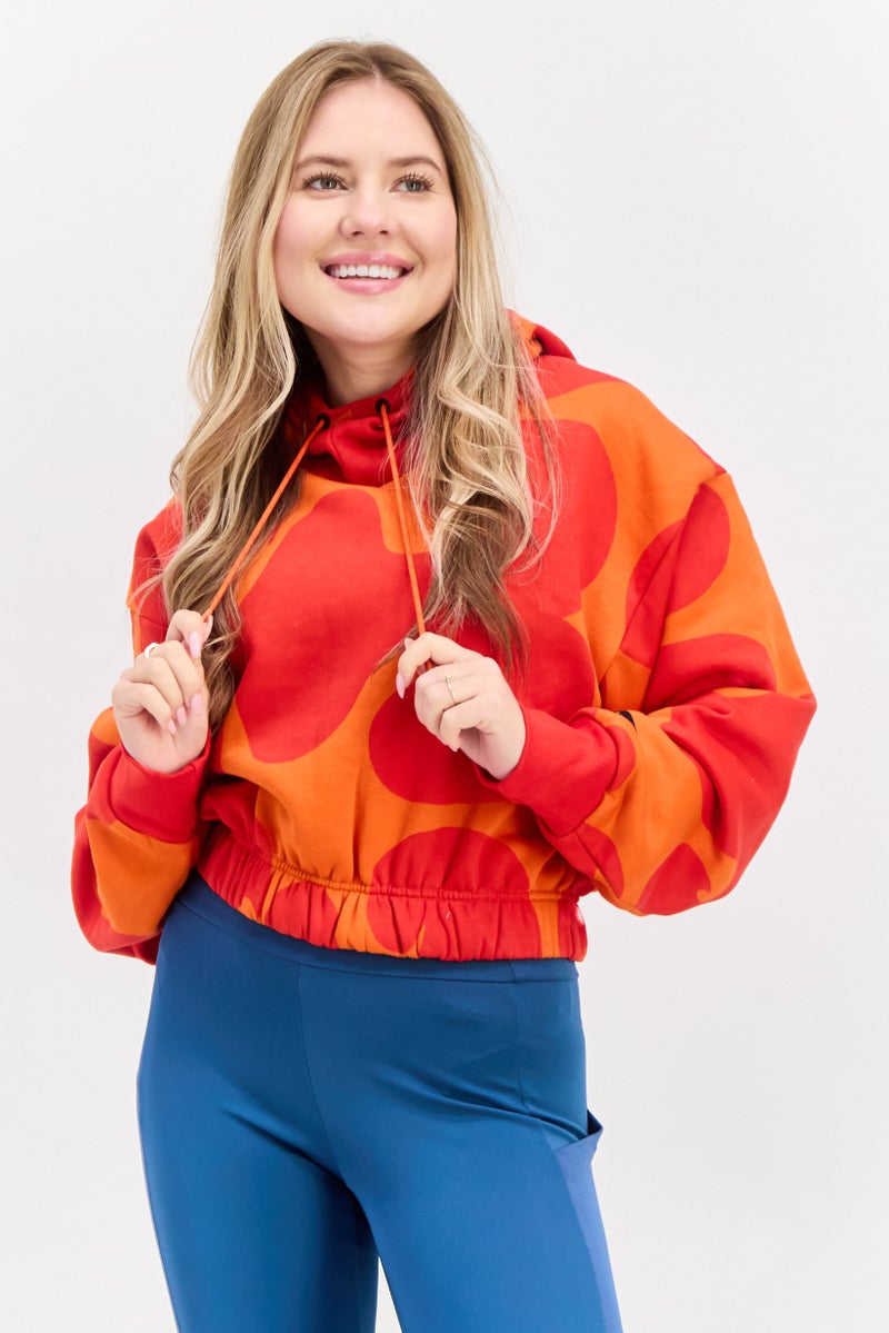 Adidas أديداس × ماريميكو ملابس رياضية نسائية بليزر طويل الأكمام مقصوص، متعدد الألوان - Image 1