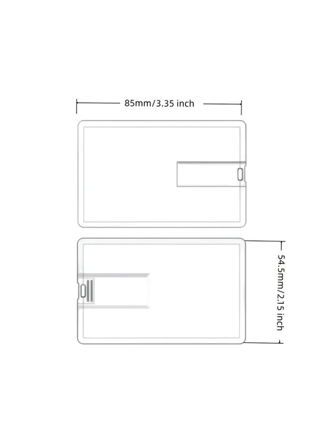 10 قطع من محركات أقراص USB flash بحجم 2GB على شكل بطاقة بنكية مخصصة مع شعار - Image 2