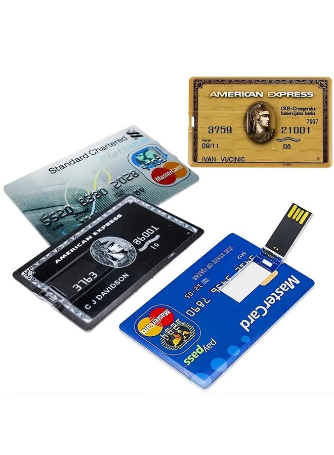 10 قطع من محركات أقراص USB flash بحجم 2GB على شكل بطاقة بنكية مخصصة مع شعار - Image 5