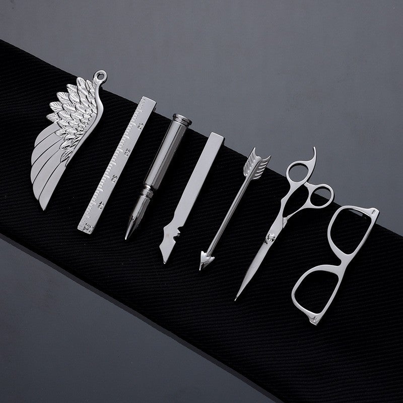 Sale Men'S Business Dress Simple Tie Clip Men'S And Women'S Pins Korean Owl Collar Clip Silver - Image 2