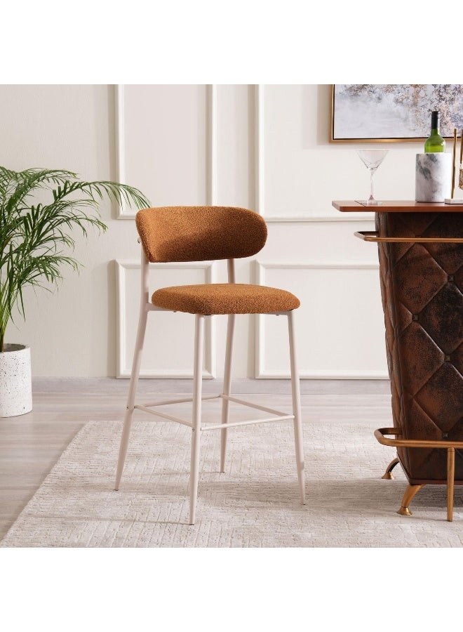 Pan Home Cerera Bar Chair - Yellow And White  - Image 4