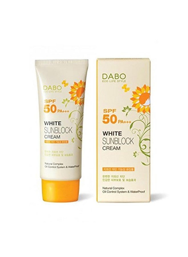 Dabo White Sunblock Cream Spf50 Pa+++ (70Ml) - Image 1