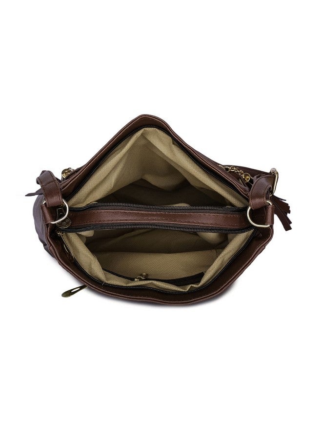 GLOSSY Girls' Sling Bag . (uf777088_Brown) - Image 3