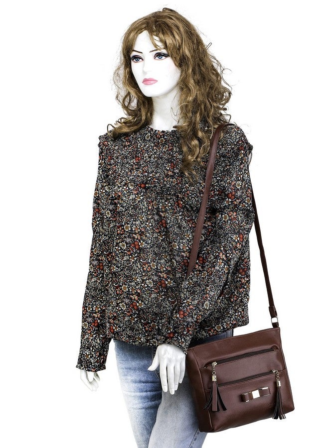 GLOSSY Girls' Sling Bag . (uf777088_Brown) - Image 2