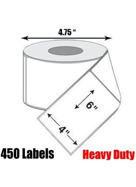 iMBAPrice iMBAPrice  1 Roll of 4504x6 Direct Thermal Labels for Zebra 2844 ZP450 ZP500 ZP505 1 inch core  9560GSM Top Coated  - Image 2