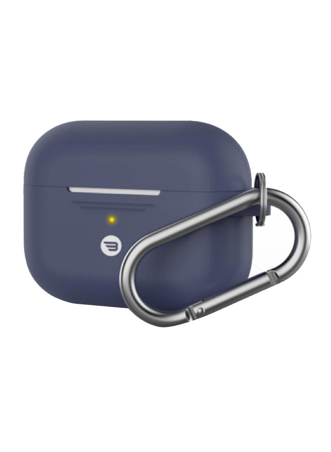 Baykron Silicone With Carabiner Case For AirPods Pro Midnight Blue - Image 1
