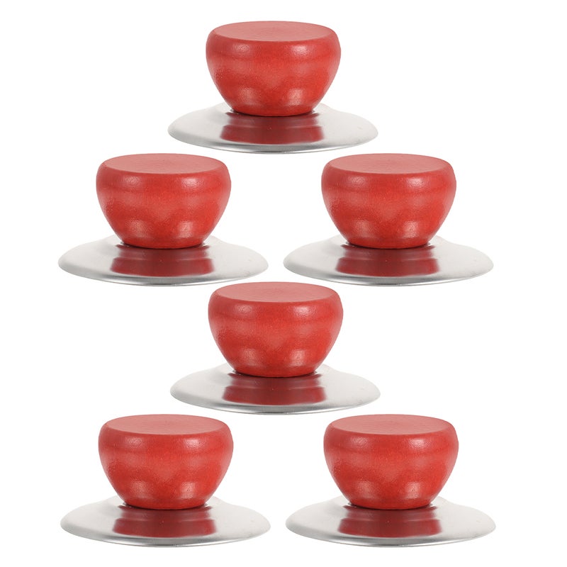 6 Sets Universal Pot Lid Replacement Knob Abs Pan Lid Holding Handles Button For Cookers Skillets Kitchen Cookware Covers Stainless Steel - Image 4