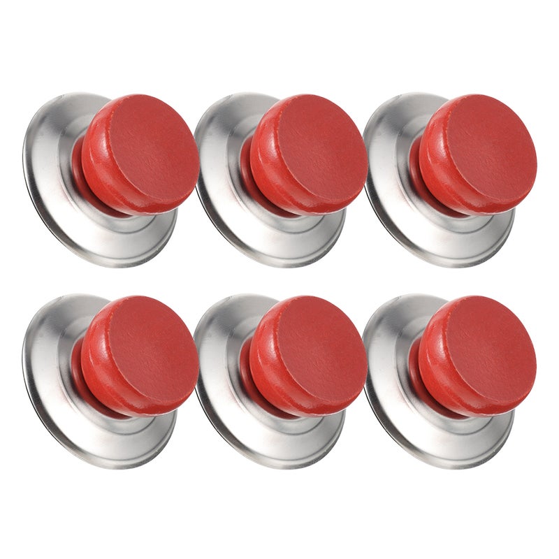 6 Sets Universal Pot Lid Replacement Knob Abs Pan Lid Holding Handles Button For Cookers Skillets Kitchen Cookware Covers Stainless Steel - Image 5