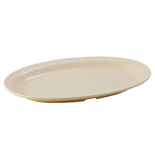 Winco Melamine Oval Platters Narrow Rim  Tan 1112 MelamineDinnerware 1112 x 8