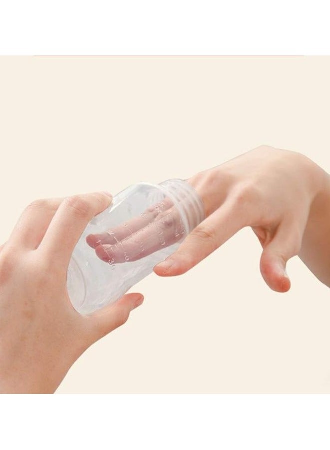 يوما مضخة الثدي اليدوية المحمولة المصنوعة من السيليكون بسعة 150 مل، خالية من مادة BPA، سهلة التنظيف، مثالية للسفر والاستخدام المنزلي - Image 3