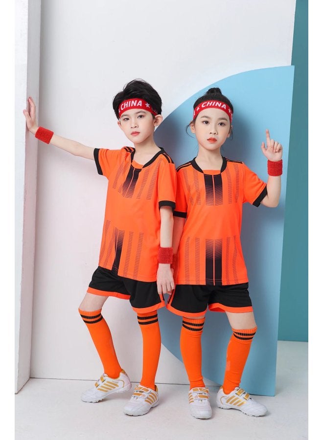 Children's Football Clothing Set Children's Children's Clothing Football Clothing Male And Female Primary School Students Football Training Class Team Clothing Kindergarten