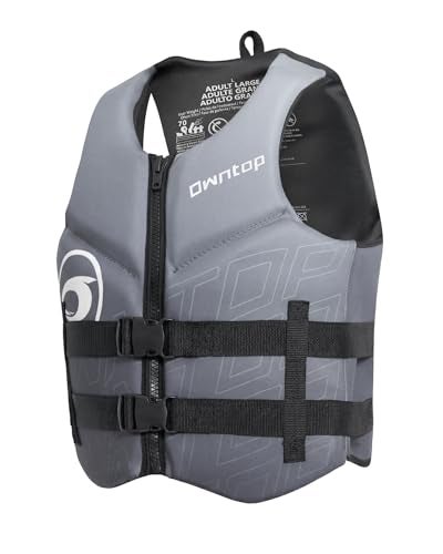 Owntop Swim Vest Adult Water Sport Vest Neoprene Floaties for Swimming, Boating, Kayaking, Fishing | Adjustable Zipper Dual Buckle Foldable Buoyancy Jacket - Image 2