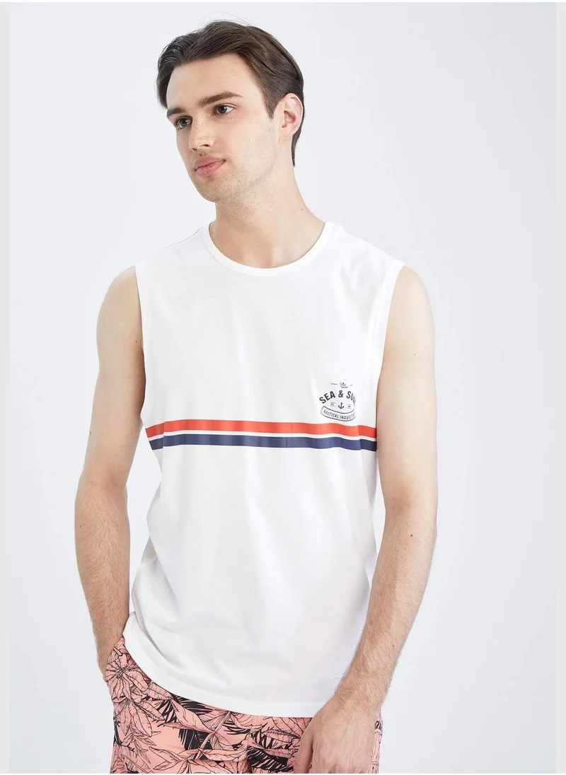 DeFacto Regular Fit Sleeveless Striped Vest