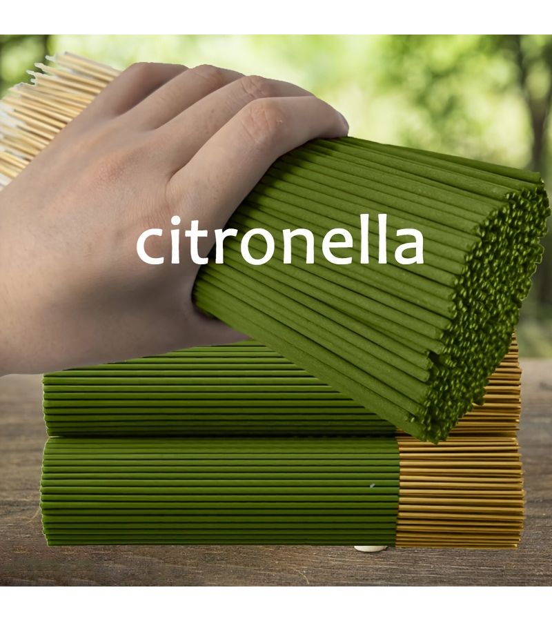 7 47 82 124 184P Extended Citronella Oil Lemon Grass Sticks 45 Minute Burn Time Artificial Wood Summer Scent For Home Camping Patio Pool Outdoor Activities Air Purifying Relax Holiday Decor Halloween Christmas Easter Thanksgiving - Image 3