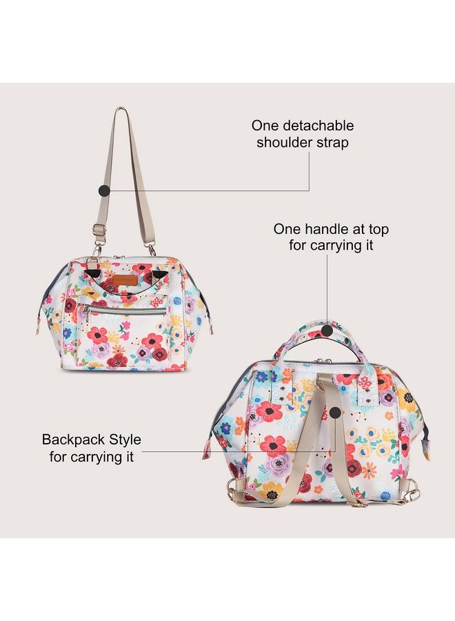 Motherly Diaper Bags For Moms Travel Backpacks For Stylish Mothers (Garden Glam Easygo) - Image 5