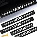 LINOAH Door Sill Protectors for RAM 1500 Carbon Fiber Leather Door Sill Sticker for Dodge RAM 1500 Interior Decoration Pack of 4 - Image 2