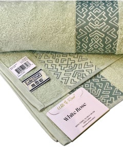 Luxury Soft and Absorbent Bath Towel Set 500 GSM, Perfect for Bathroom, Beach Or Pool (70x140 cm) Pack 0f 2 - Tea Green - pzsku/Z2ADB710A1B62E7B58C80Z/45/_/1716543138/a529224a-df29-4fca-a33b-d810bcfe587d