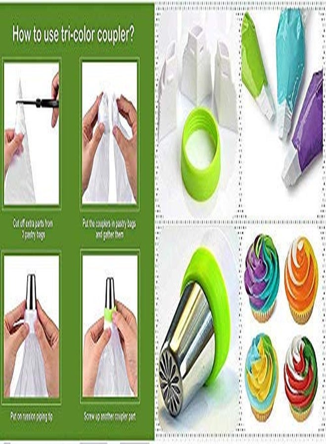 Wowdecor Russian Piping Tips Cake Decorating Complete Set, WOWDECOR 24pcs Baking Supplies Kit Icing Nozzles Flowers Shaped, Frosting Bags and Tips for Beginners Cookies Cakes Holiday Birthday Party Baking - Image 3