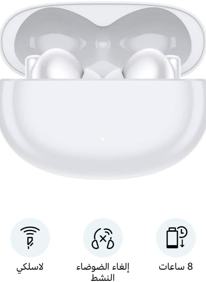 Honor Choice X5 Pro 40-Hour Playtime Premium Noise Cancelling Earphones - White Wireless In-Ear Headphones