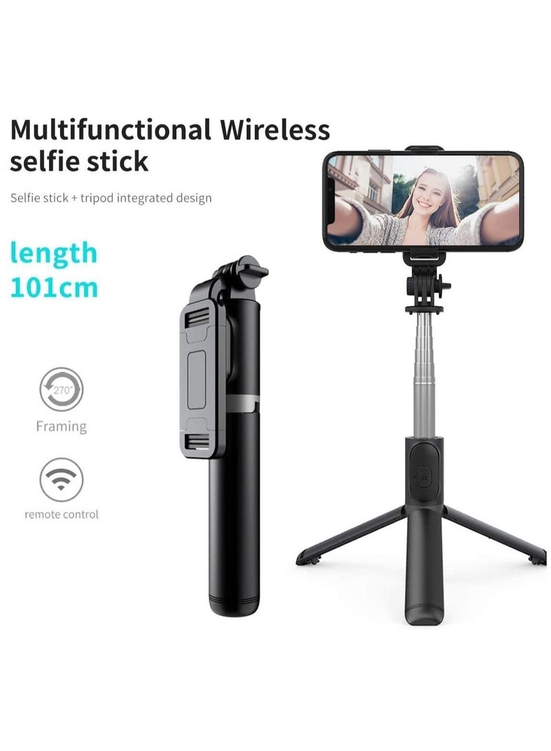 Selfie Stick, Extendable Selfie Stick with Wireless Remote and Tripod Stand, Portable, Lightweight, Compatible with iPhone 13/13 Pro/12/11/11 Pro/XS Max/XS/XR/X/8/7/Android Samsung Smartphone,More - Image 3