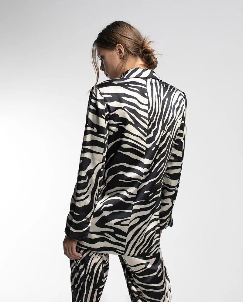 Lola Casademunt Zebra print blazer