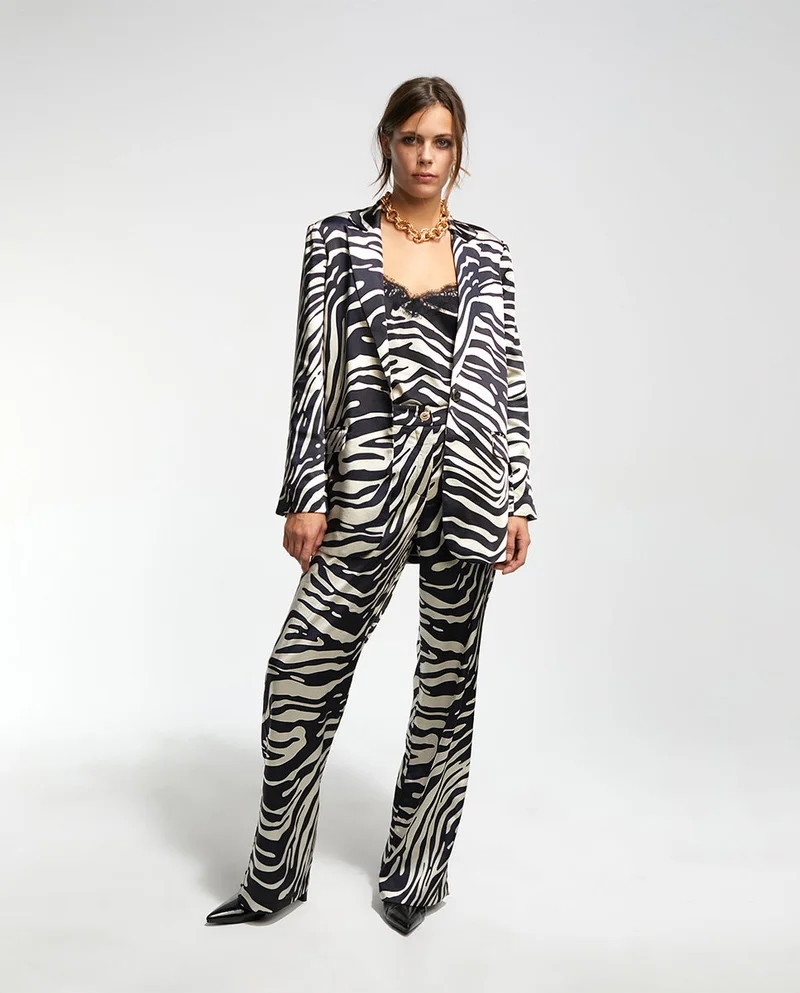 Lola Casademunt Zebra print blazer