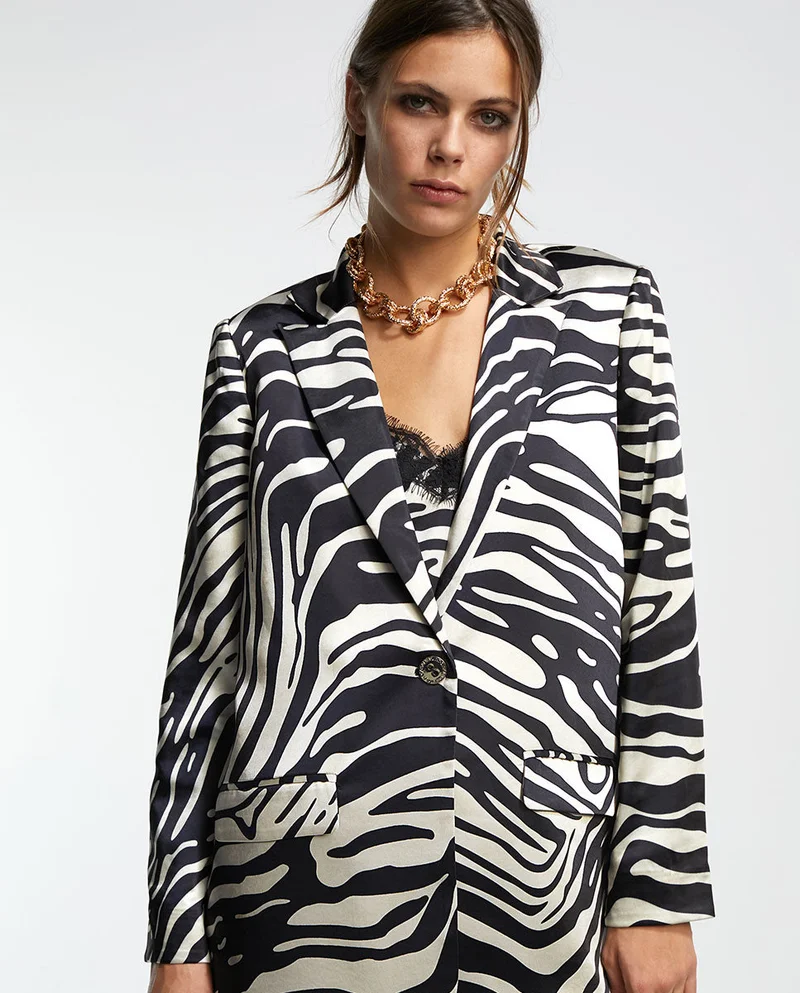 Lola Casademunt Zebra print blazer