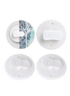 Excefore EXCEFORE 10 Pack Shower Curtain Clips, Self Adhesive Shower Curtain Clips, Self Adhesive Shower Curtain Weight Clip, for Shower Hanging Camper Home Decoration Indoor and Outdoor  - Image 2
