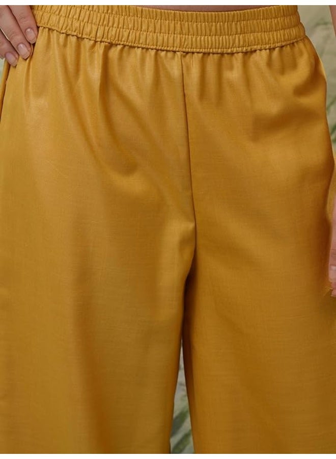 Vishudh Women Kurta Sets yellow/peacock 100% Polyester (S) - Image 2