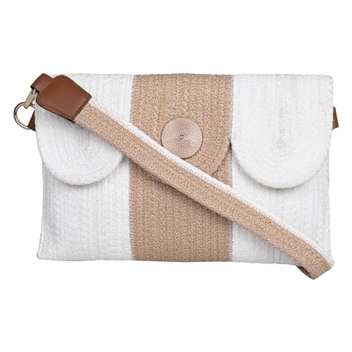 ENSAC Women's Premium Jute Cotton/Full Sling Shoulder Bag | Ladies Purse Handbag | Special & Luxury Gift - Image 1