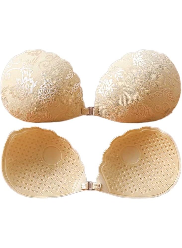 النساء جاكارد الدانتيل Strapless دفع صعود حمالة الصدر - سلسة غير مرئية حمالة الصدر اللاسلكية مع قابلة للتعديل ملفوفة أكواب، التنفس قابلة لإعادة الاستخدام الملابس الداخلية الناعمة، بالإضافة إلى حجم الملابس الداخلية الراحة - Image 1