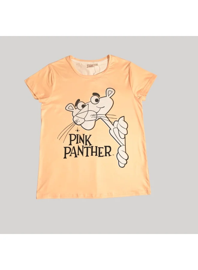Pink Panther PINK PANTHER WOMENS SHORT SLEEVE PAJAMA SETS , SILKY POLYESTER