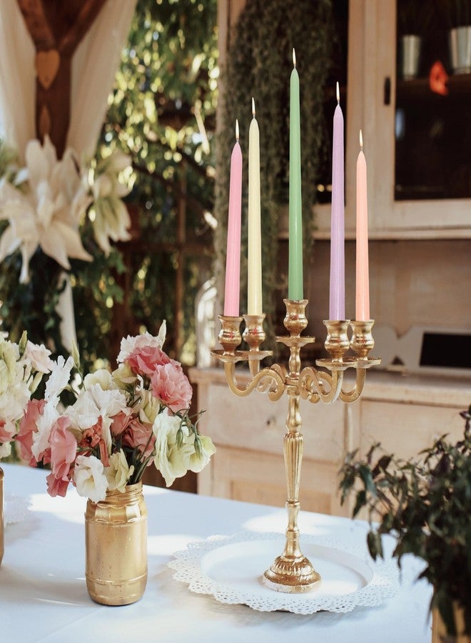 SRCVYLT 6Pcs Pastel Taper Candles,10 Inch Pastel Candle Sticks, Dripless Unscented Colored Candlesticks,Colorful Candle Set for Birthday,Wedding,Garden Party Decor,Home Dining Table,Elegant French - Image 3