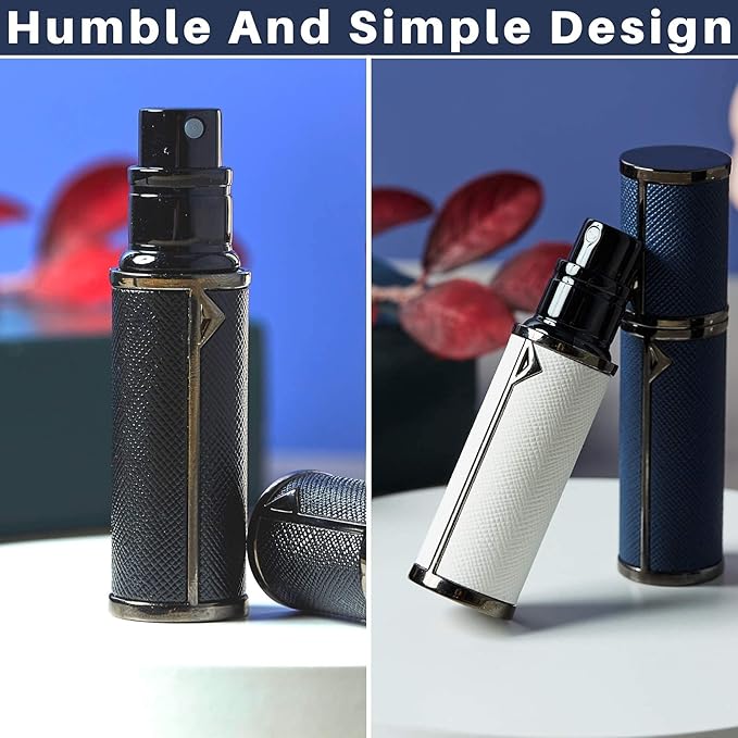 BRARIOS Refillable Portable Mini Perfume Atomiser for Travel 5ml Luxury Empty Leakproof Pump Perfume Spray bottle Atomiser for Man and Woman VioletGD - Image 5