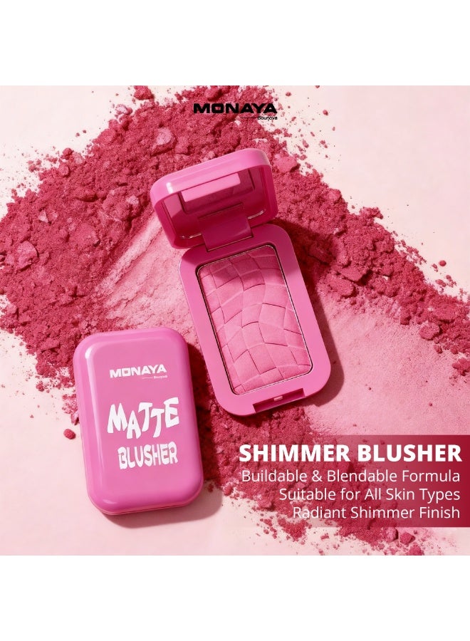 Monaya B004 Matte Blusher – Enhancing Powder Blush, Radiant Finish, Buildable & Long-Lasting Formula – Affordable Cheap Makeup for All Skin Tones - Image 5