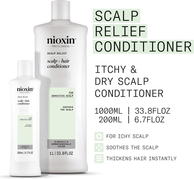 Nioxin Scalp Relief Hair Conditioner  For Sensitive Scalp Made with Aloe Vera and Vitamin E - Image 1