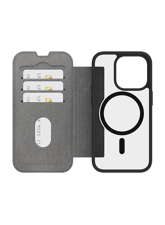 DBRAMANTE1928 جراب MagSafe شفاف أسود لهاتف iPhone 15 Pro - Image 2