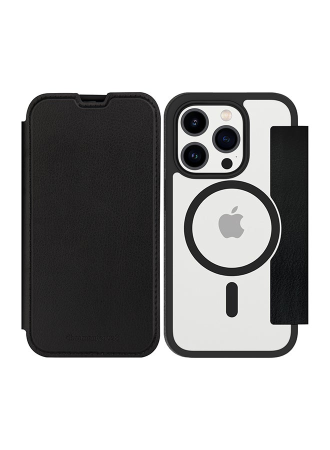 DBRAMANTE1928 جراب MagSafe شفاف أسود لهاتف iPhone 15 Pro - Image 3