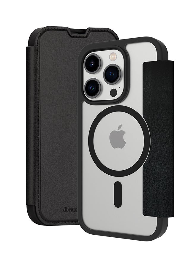 DBRAMANTE1928 جراب MagSafe شفاف أسود لهاتف iPhone 15 Pro - Image 1