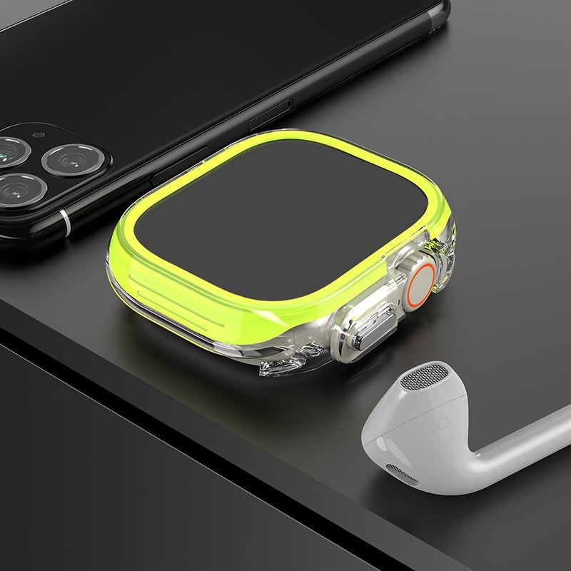 حافظة من مادة TPU باللون الأبيض مقاس 41 مم لهياكل Apple Watch مقاس 41 و44 و45 و49 مم شفافة - Image 4