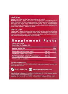 New Nordic New Nordic, Active Legs Strong, 30 Tablets  - Image 2