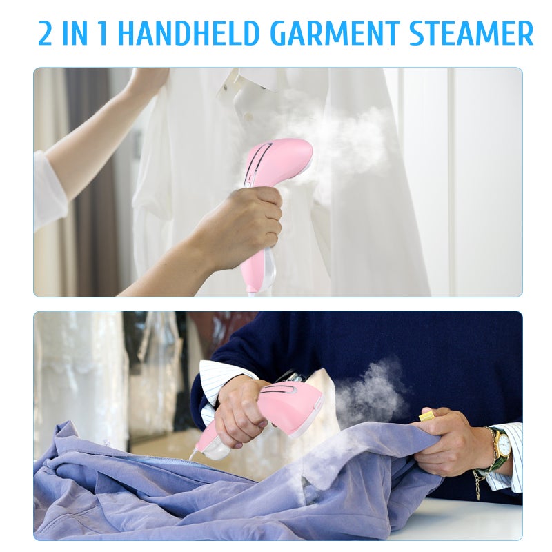 Steamer for Clothes 1100W Powerful 20s Fast Heat-up Handheld Garment Steamer 150ml Detachable Water Tank Portable Wrinkle Remover Steam Iron Works on All Fabrics for Travel Home - Image 5