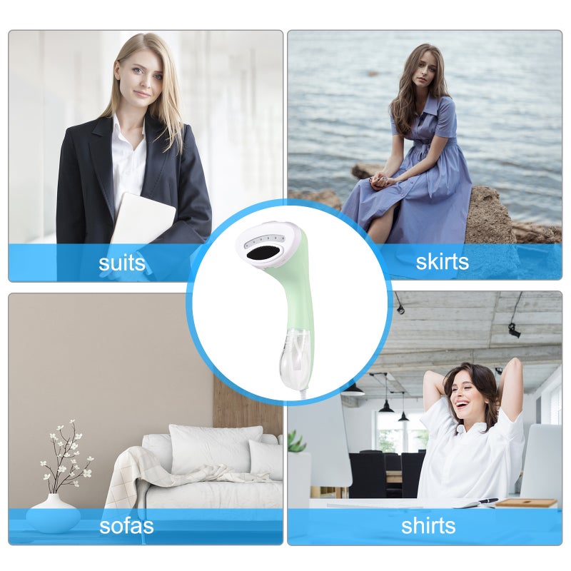 Steamer for Clothes 1100W Powerful 20s Fast Heat-up Handheld Garment Steamer 150ml Detachable Water Tank Portable Wrinkle Remover Steam Iron Works on All Fabrics for Travel Home - Image 4