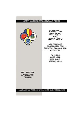 Survival, Evasion, and Recovery: Multiservice Procedures (Army, Marines, Navy, Air Force) - pzsku/Z2ADC833118EE24850762Z/45/1747730976/77d87faa-4cd3-4f46-bb89-f6aac1df27a8