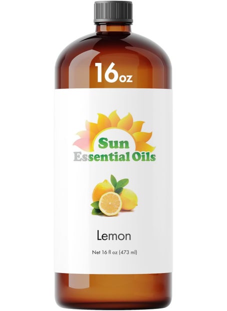 Sun Essential Oils Sun Essential Oils Lemon Essential Oil 16 Fluid Ounces for Cleaning, Diffusers, Candle Making, Home 